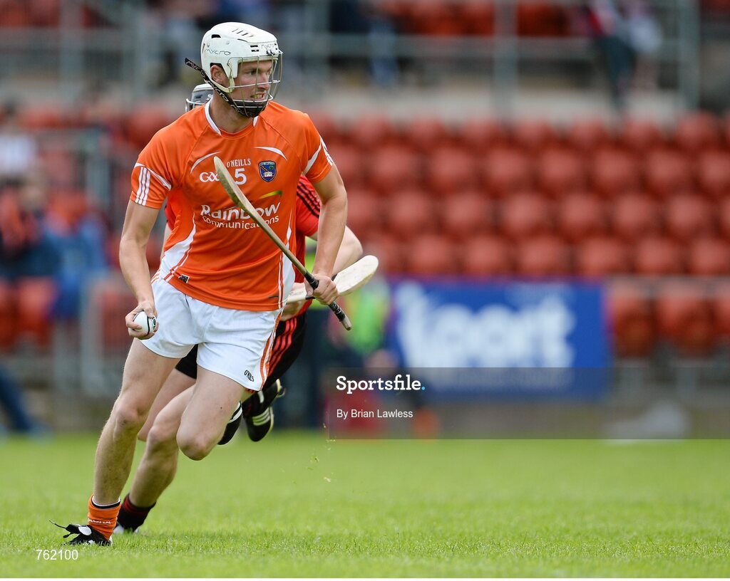 16 June 2013; Padraig Hughes, Armagh. Ulster GAA Hurling Senior Championship Quarter-Final, Down v Armagh, Páirc Esler, Newry, Co. Down. Picture credit: Brian Lawless / SPORTSFILE