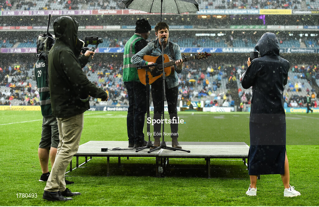 18 August 2019; Ryan McMullen preforming at half time during the GAA Hurling All-Ireland Senior Championship Final match between Kilkenny and Tipperary at Croke Park in Dublin. Photo by Eóin Noonan/Sportsfile