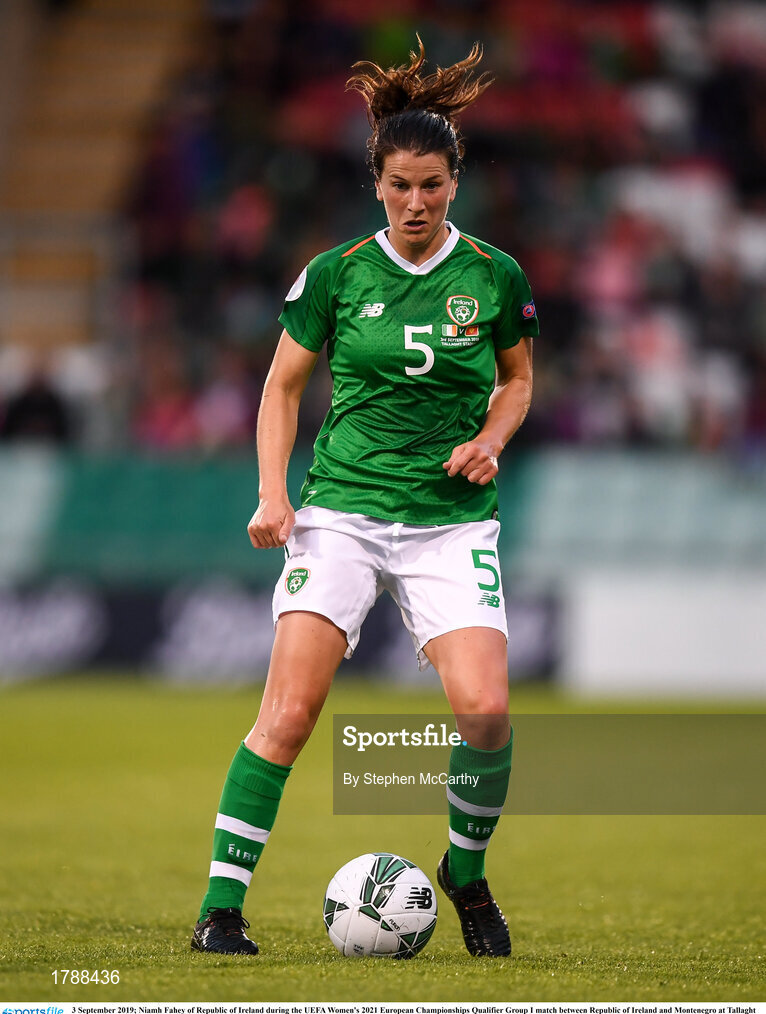 3 September 2019; Niamh Fahey of Republic of Ireland during the UEFA Women's 2021 European Championships Qualifier Group I match between Republic of Ireland and Montenegro at Tallaght Stadium in Dublin. Photo by Stephen McCarthy/Sportsfile