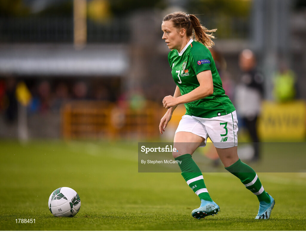 3 September 2019; Harriet Scott of Republic of Ireland during the UEFA Women's 2021 European Championships Qualifier Group I match between Republic of Ireland and Montenegro at Tallaght Stadium in Dublin. Photo by Stephen McCarthy/Sportsfile