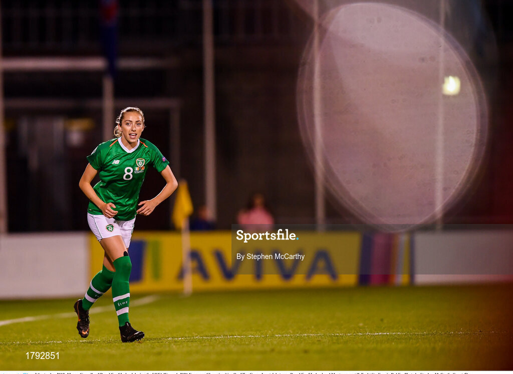 3 September 2019; Megan Connolly of Republic of Ireland during the UEFA Women's 2021 European Championships Qualifier Group I match between Republic of Ireland and Montenegro at Tallaght Stadium in Dublin. Photo by Stephen McCarthy/Sportsfile