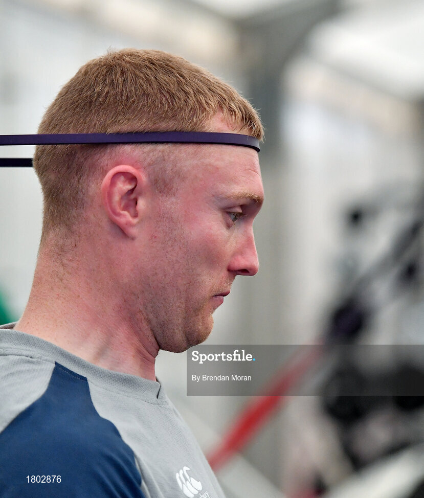 24 September 2019; Keith Earls during an Ireland Rugby gym session at the Yumeria Sports Grounds in Iwata, Shizuoka Prefecture, Japan. Photo by Brendan Moran/Sportsfile