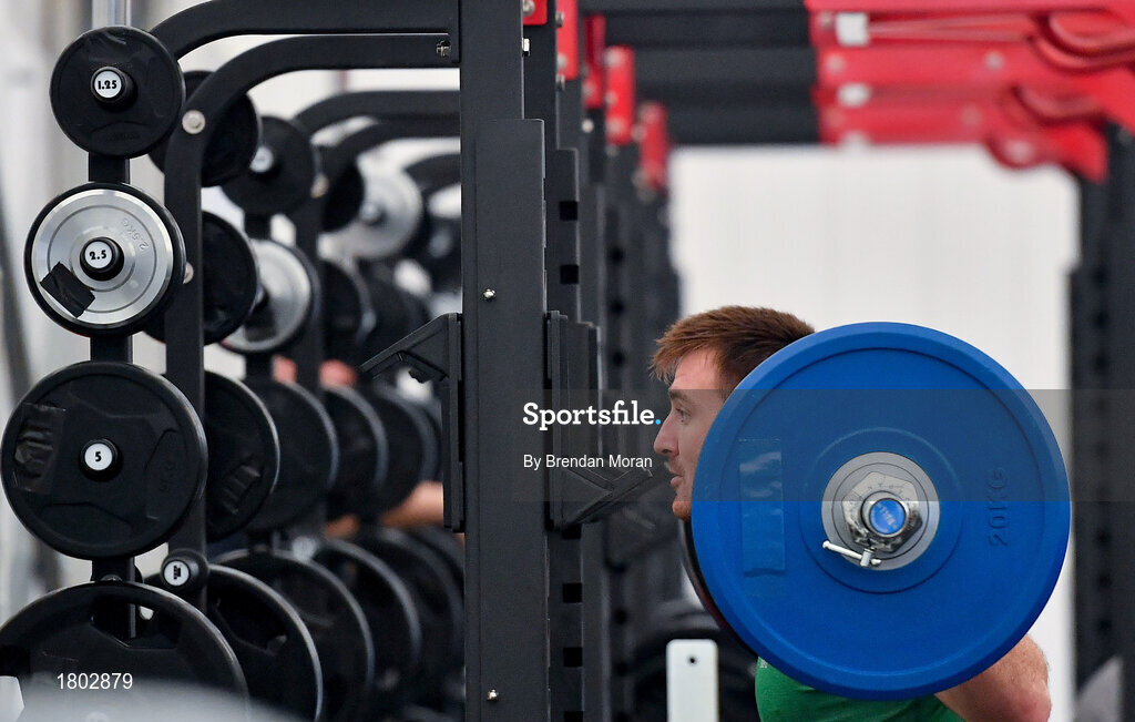 24 September 2019; Niall Scannell during an Ireland Rugby gym session at the Yumeria Sports Grounds in Iwata, Shizuoka Prefecture, Japan. Photo by Brendan Moran/Sportsfile