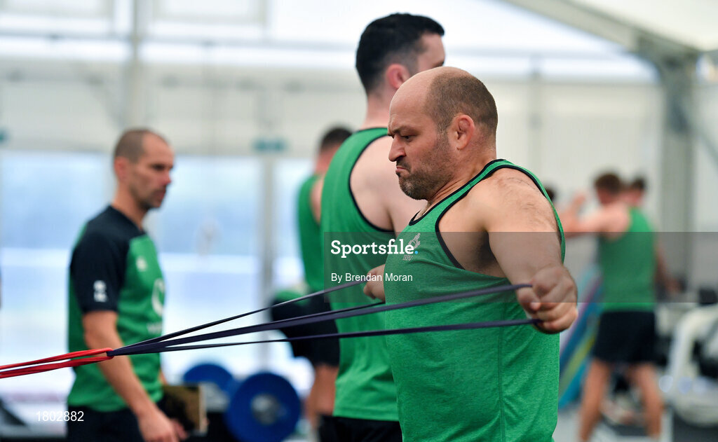 24 September 2019; Rory Best during an Ireland Rugby gym session at the Yumeria Sports Grounds in Iwata, Shizuoka Prefecture, Japan. Photo by Brendan Moran/Sportsfile