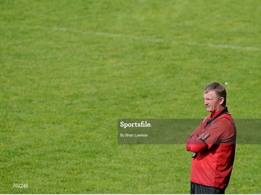 16 June 2013; Down manager Gerard Monan. Ulster GAA Hurling Senior Championship Quarter-Final, Down v Armagh, Páirc Esler, Newry, Co. Down. Picture credit: Brian Lawless / SPORTSFILE