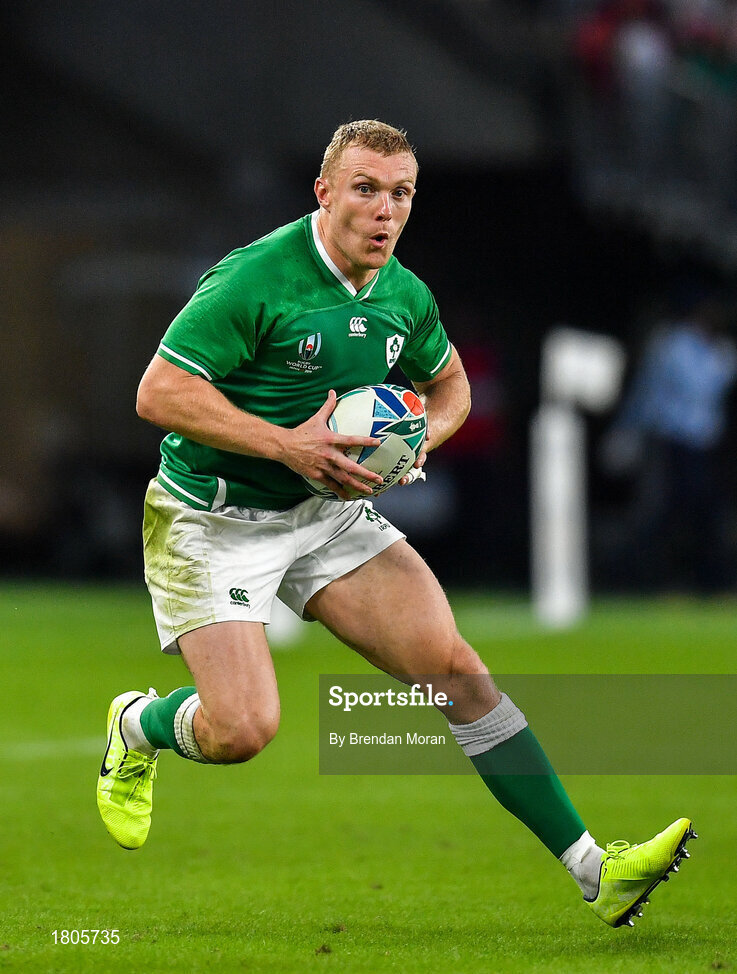 28 September 2019; Keith Earls of Ireland during the 2019 Rugby World Cup Pool A match between Japan and Ireland at the Shizuoka Stadium Ecopa in Fukuroi, Shizuoka Prefecture, Japan. Photo by Brendan Moran/Sportsfile