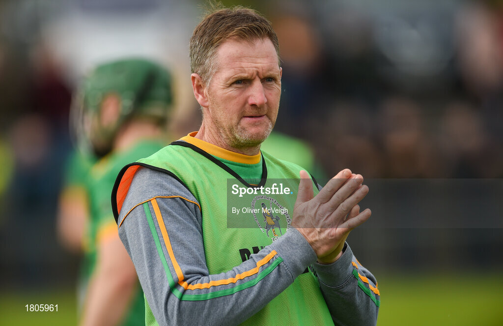 29 September 2019; Dunloy Manager Gregory O'Kane before the Antrim County Senior Club Hurling Final match between Cushendall Ruairí Óg and Dunloy at Ballycastle in Antrim. Photo by Oliver McVeigh/Sportsfile