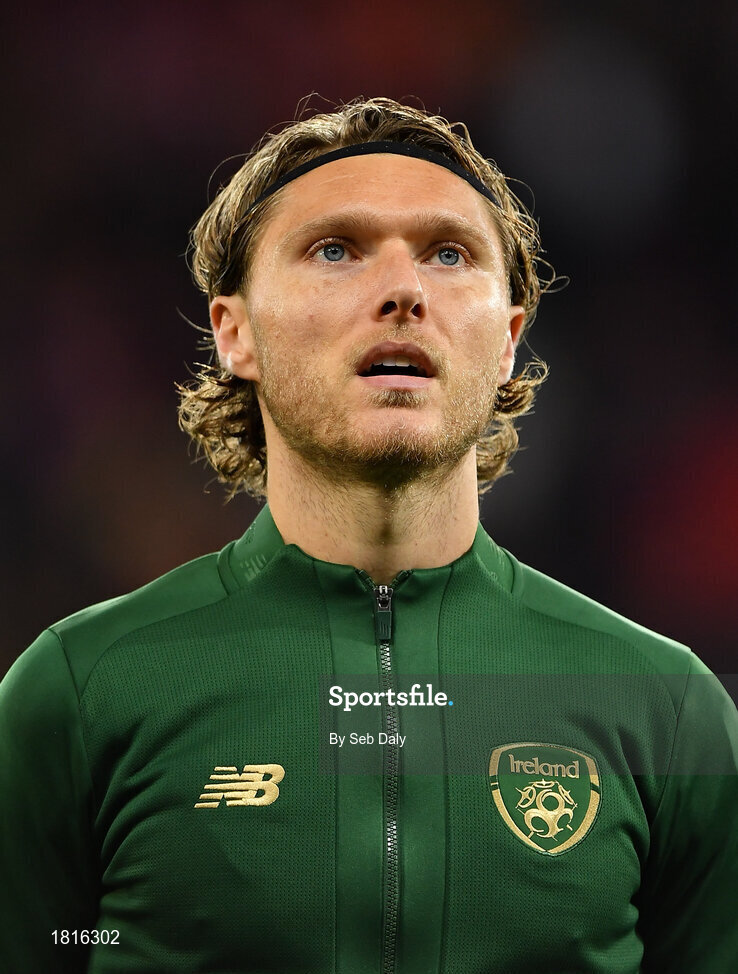 15 October 2019; Jeff Hendrick of Republic of Ireland during the UEFA EURO2020 Qualifier match between Switzerland and Republic of Ireland at Stade de Genève in Geneva, Switzerland. Photo by Seb Daly/Sportsfile