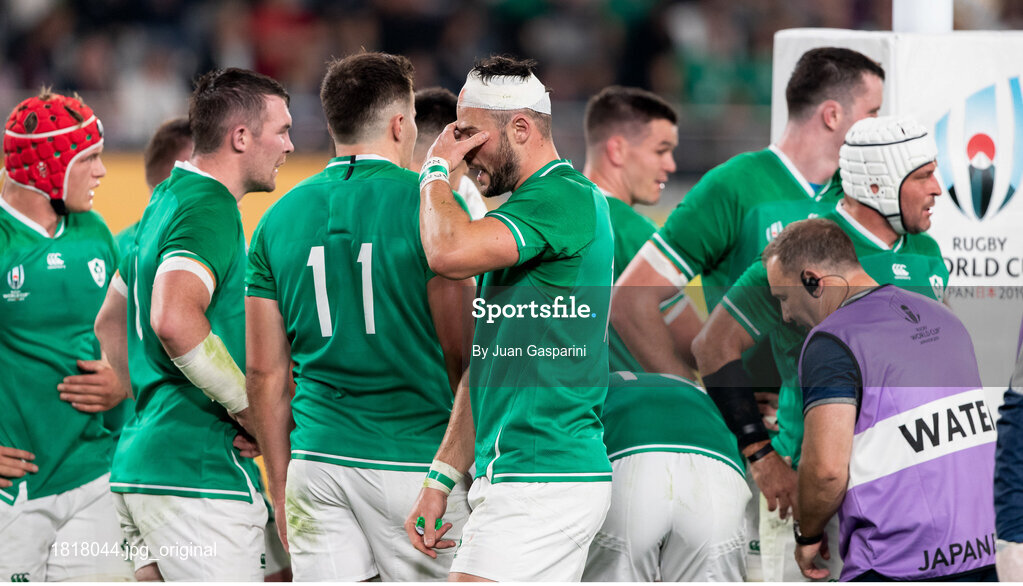 19 October 2019; Conor Murray of Ireland during the Rugby World Cup Quarter-Final match between New Zealand and Ireland at the Tokyo Stadium in Chofu, Japan. Photo by Juan Gasparini/Sportsfile