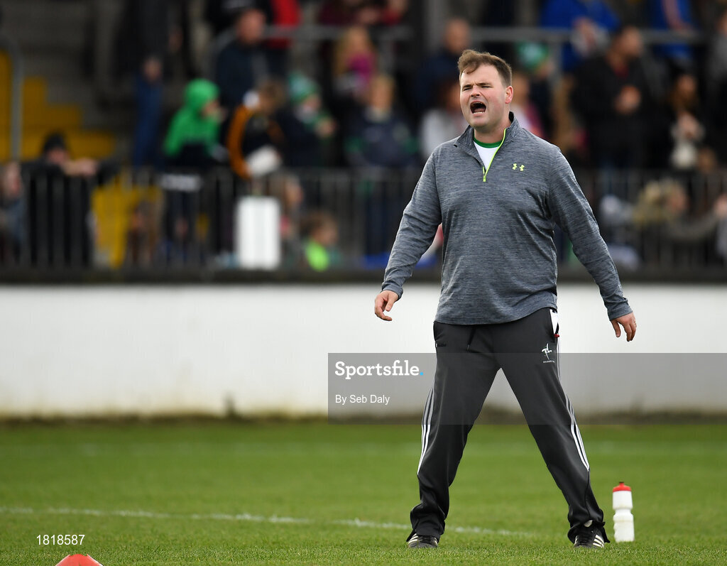 20 October 2019; Sarsfields manager Davy Burke prior to the Kildare County Senior Club Football Championship Final match between Moorefield and Sarsfields at St Conleth's Park in Newbridge, Kildare. Photo by Seb Daly/Sportsfile