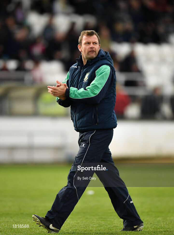 20 October 2019; Moorefield manager Ross Glavin prior to the Kildare County Senior Club Football Championship Final match between Moorefield and Sarsfields at St Conleth's Park in Newbridge, Kildare. Photo by Seb Daly/Sportsfile