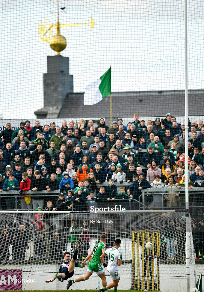 20 October 2019; Éanna O'Connor of Moorefield scores his side's second goal of the game during the Kildare County Senior Club Football Championship Final match between Moorefield and Sarsfields at St Conleth's Park in Newbridge, Kildare. Photo by Seb Daly/Sportsfile