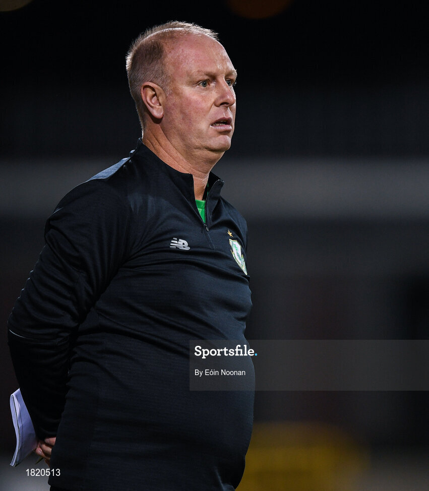 24 October 2019; Shamrock Rovers head coach Thomas Morgan during the SSE Airtricity Under-15 League Final match between Shamrock Rovers and St. Patrick's Athletic at Tallaght Stadium in Dublin. Photo by Eóin Noonan/Sportsfile
