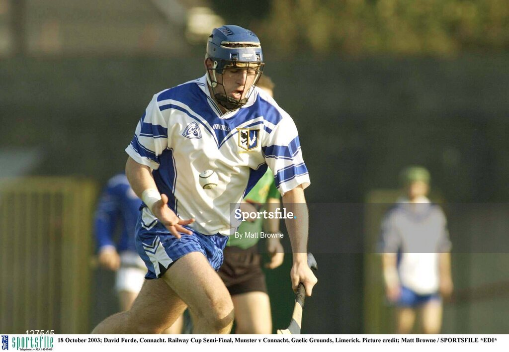 18 October 2003; David Forde, Connacht. Railway Cup Semi-Final, Munster v Connacht, Gaelic Grounds, Limerick. Picture credit; Matt Browne / SPORTSFILE *EDI*