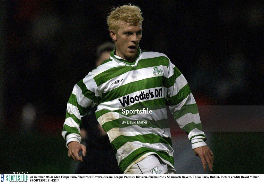 28 October 2003; Glen Fitzpatrick, Shamrock Rovers. eircom League Premier Division. Shelbourne v Shamrock Rovers. Tolka Park, Dublin. Picture credit; David Maher / SPORTSFILE *EDI*