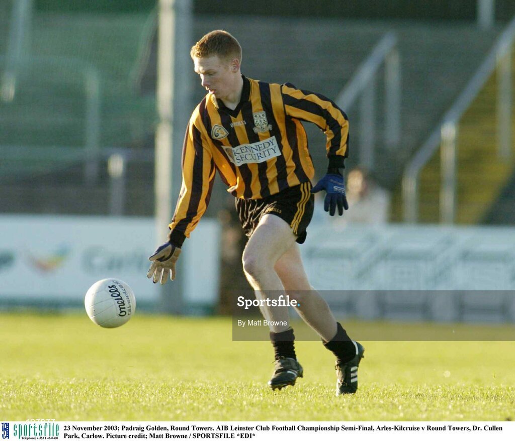 23 November 2003; Padraig Golden, Round Towers. AIB Leinster Club Football Championship Semi-Final, Arles-Kilcruise v Round Towers, Dr. Cullen Park, Carlow. Picture credit; Matt Browne / SPORTSFILE *EDI*