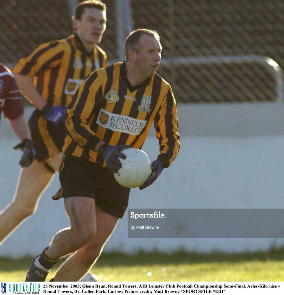 23 November 2003; Glenn Ryan, Round Towers. AIB Leinster Club Football Championship Semi-Final, Arles-Kilcruise v Round Towers, Dr. Cullen Park, Carlow. Picture credit; Matt Browne / SPORTSFILE *EDI*