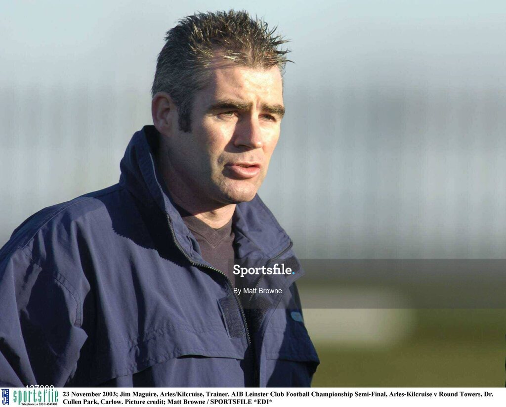 23 November 2003; Jim Maguire, Arles/Kilcruise, Trainer. AIB Leinster Club Football Championship Semi-Final, Arles-Kilcruise v Round Towers, Dr. Cullen Park, Carlow. Picture credit; Matt Browne / SPORTSFILE *EDI*