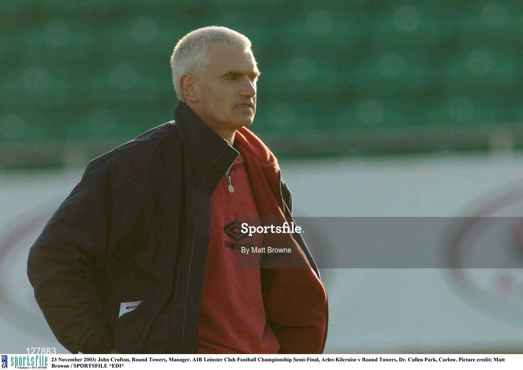 23 November 2003; John Crofton, Round Towers, Manager. AIB Leinster Club Football Championship Semi-Final, Arles-Kilcruise v Round Towers, Dr. Cullen Park, Carlow. Picture credit; Matt Browne / SPORTSFILE *EDI*