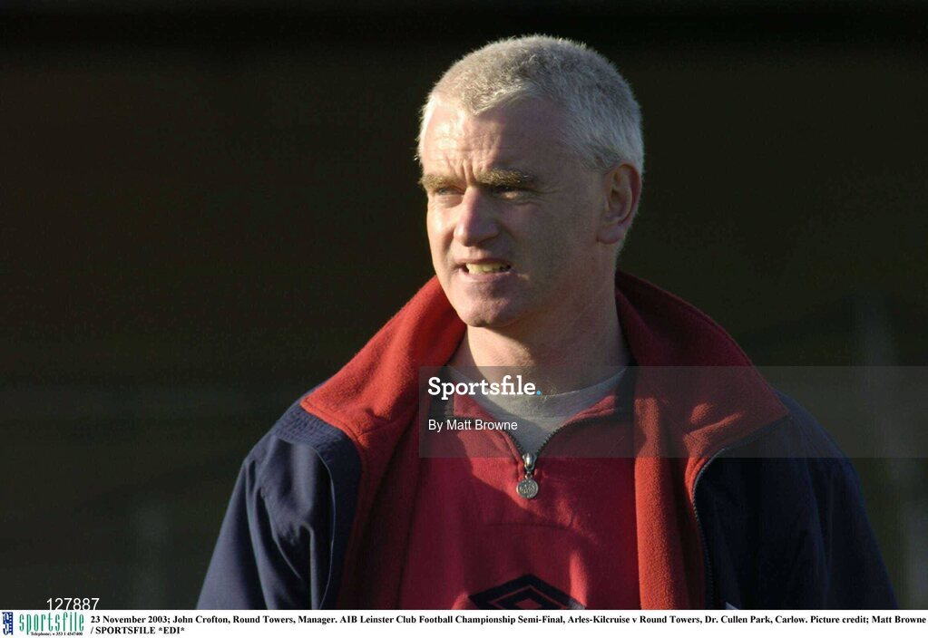 23 November 2003; John Crofton, Round Towers, Manager. AIB Leinster Club Football Championship Semi-Final, Arles-Kilcruise v Round Towers, Dr. Cullen Park, Carlow. Picture credit; Matt Browne / SPORTSFILE *EDI*