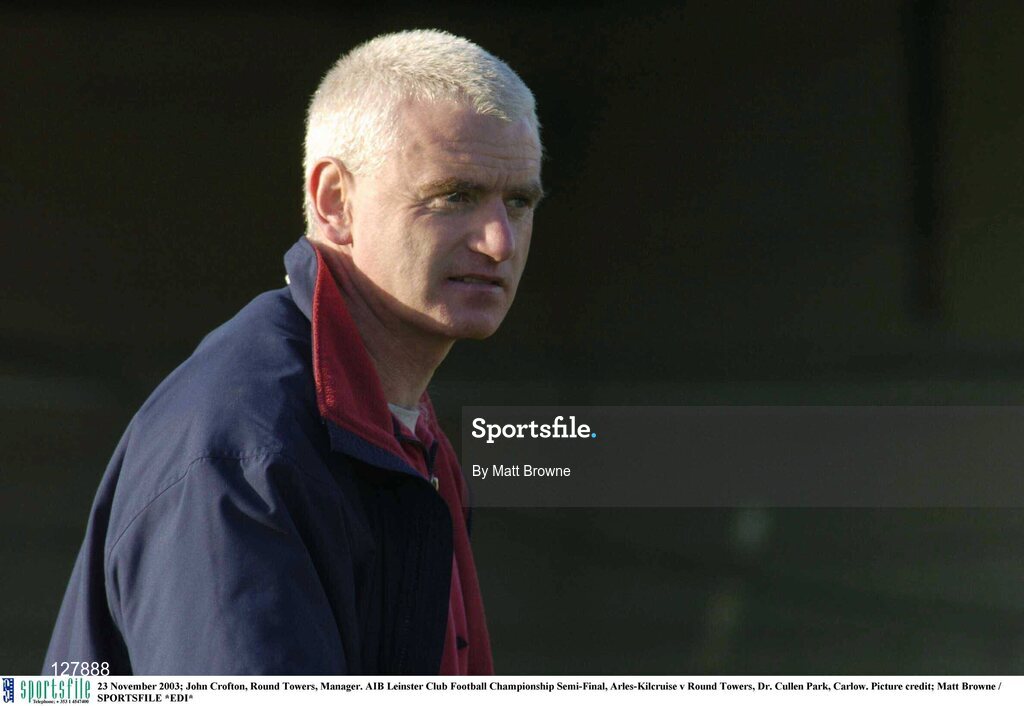23 November 2003; John Crofton, Round Towers, Manager. AIB Leinster Club Football Championship Semi-Final, Arles-Kilcruise v Round Towers, Dr. Cullen Park, Carlow. Picture credit; Matt Browne / SPORTSFILE *EDI*