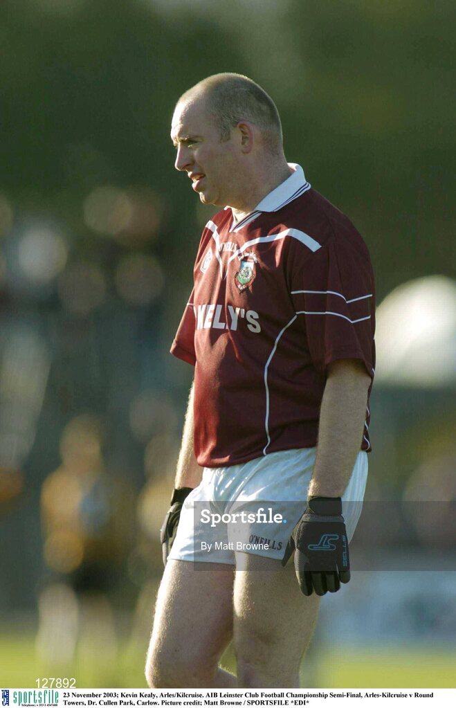 23 November 2003; Kevin Kealy, Arles/Kilcruise. AIB Leinster Club Football Championship Semi-Final, Arles-Kilcruise v Round Towers, Dr. Cullen Park, Carlow. Picture credit; Matt Browne / SPORTSFILE *EDI*