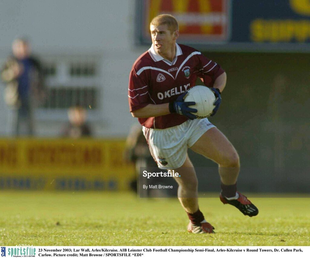 23 November 2003; Lar Wall, Arles/Kilcruise. AIB Leinster Club Football Championship Semi-Final, Arles-Kilcruise v Round Towers, Dr. Cullen Park, Carlow. Picture credit; Matt Browne / SPORTSFILE *EDI*