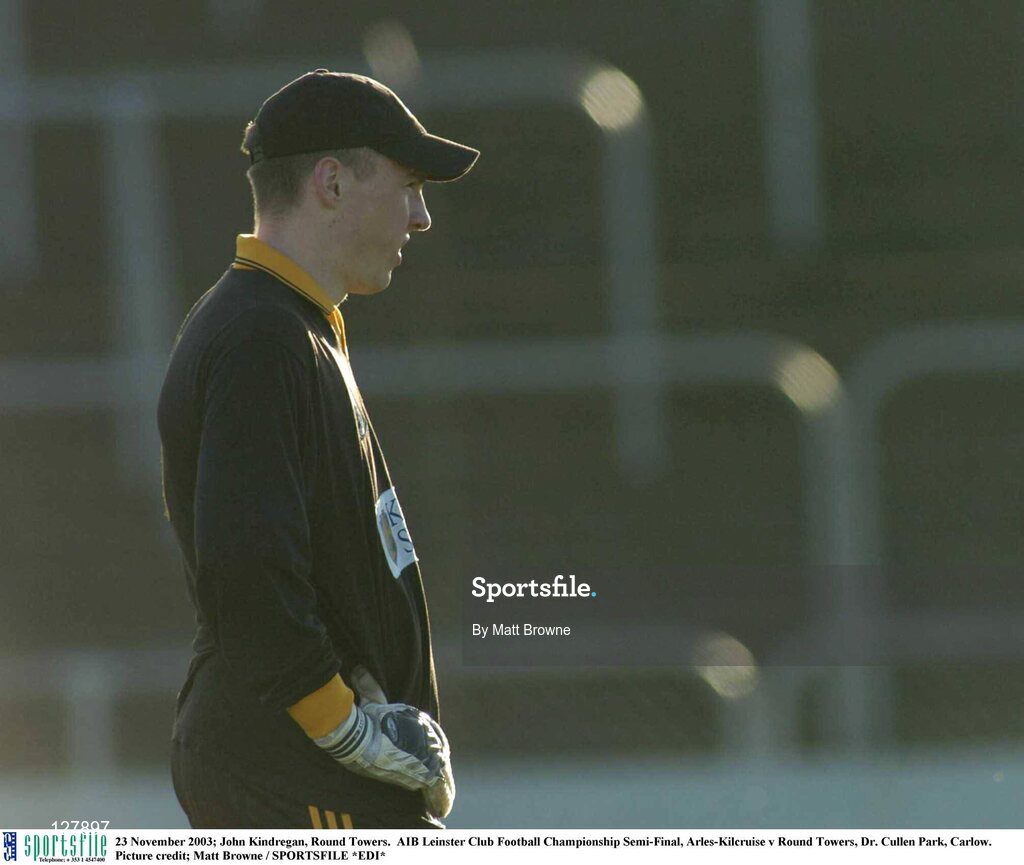 23 November 2003; John Kindregan, Round Towers.  AIB Leinster Club Football Championship Semi-Final, Arles-Kilcruise v Round Towers, Dr. Cullen Park, Carlow. Picture credit; Matt Browne / SPORTSFILE *EDI*