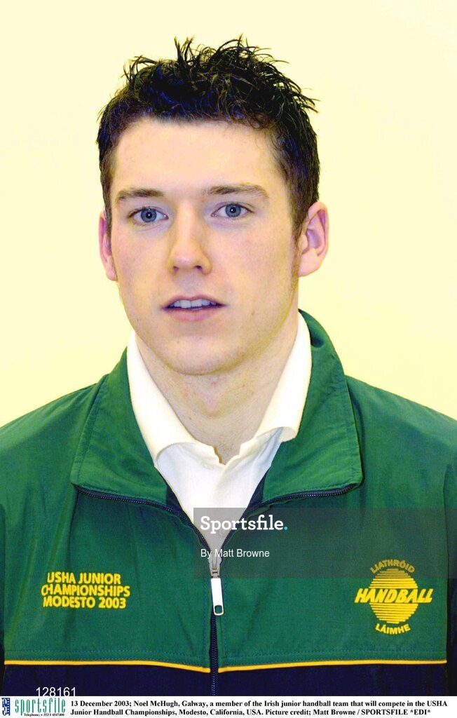 13 December 2003; Noel McHugh, Galway, a member of the Irish junior handball team that will compete in the USHA Junior Handball Championships, Modesto, California, USA. Picture credit; Matt Browne / SPORTSFILE