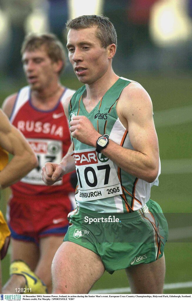 14 December 2003; Seamus Power, Ireland, in action during the Senior Men's event. European Cross Country Championships, Holyrood Park, Edinburgh, Scotland. Picture credit; Pat Murphy / SPORTSFILE *EDI*