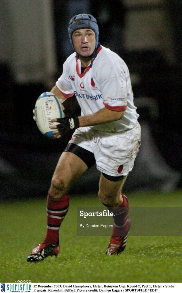 12 December 2003; David Humphreys, Ulster. Heineken Cup, Round 2, Pool 1, Ulster v Stade Francais, Ravenhill, Belfast. Picture credit; Damien Eagers / SPORTSFILE *EDI*