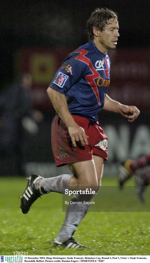 12 December 2003; Diego Dominguez, Stade Francais. Heineken Cup, Round 2, Pool 1, Ulster v Stade Francais, Ravenhill, Belfast. Picture credit; Damien Eagers / SPORTSFILE *EDI*