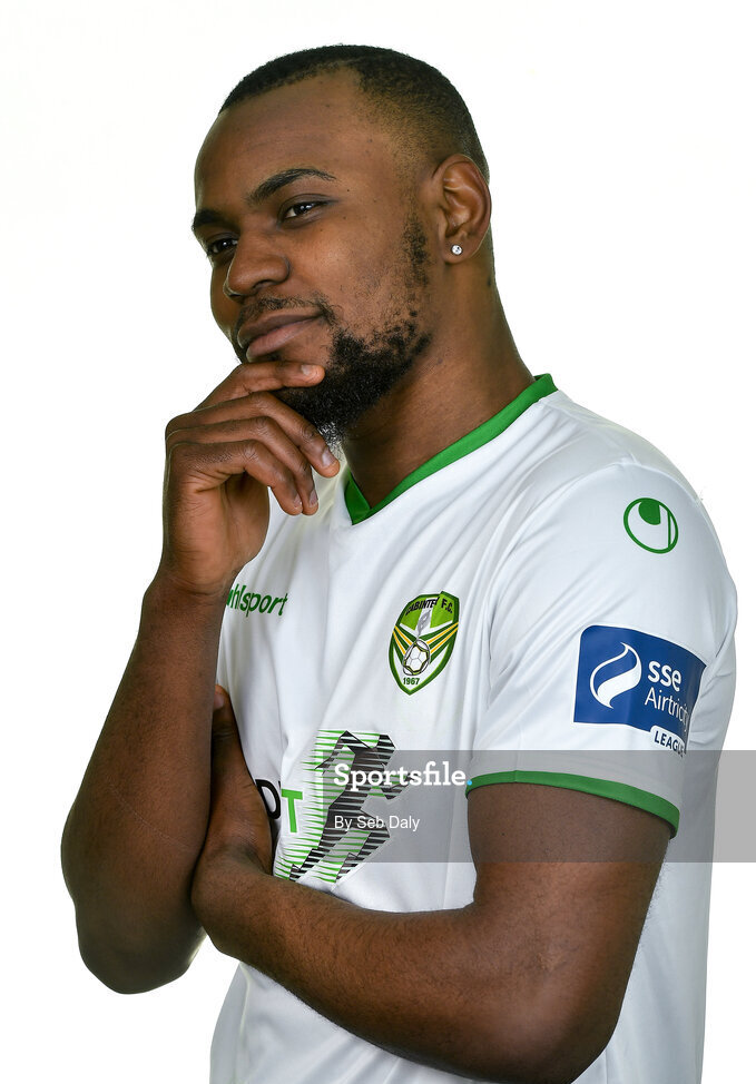 12 February 2020; Christian Lotefa during a Cabinteely squad portraits session at Stradbrook Road in Blackrock, Dublin. Photo by Seb Daly/Sportsfile