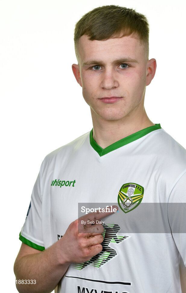 12 February 2020; Dylan Thornton during a Cabinteely squad portraits session at Stradbrook Road in Blackrock, Dublin. Photo by Seb Daly/Sportsfile
