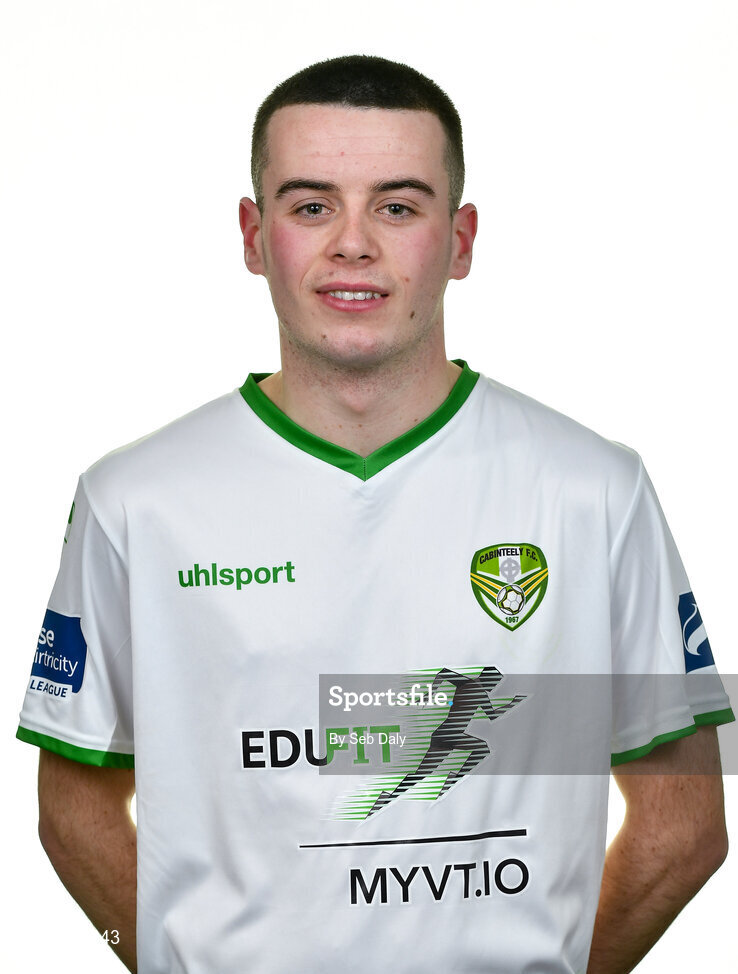 12 February 2020; Aaron Byrne during a Cabinteely squad portraits session at Stradbrook Road in Blackrock, Dublin. Photo by Seb Daly/Sportsfile