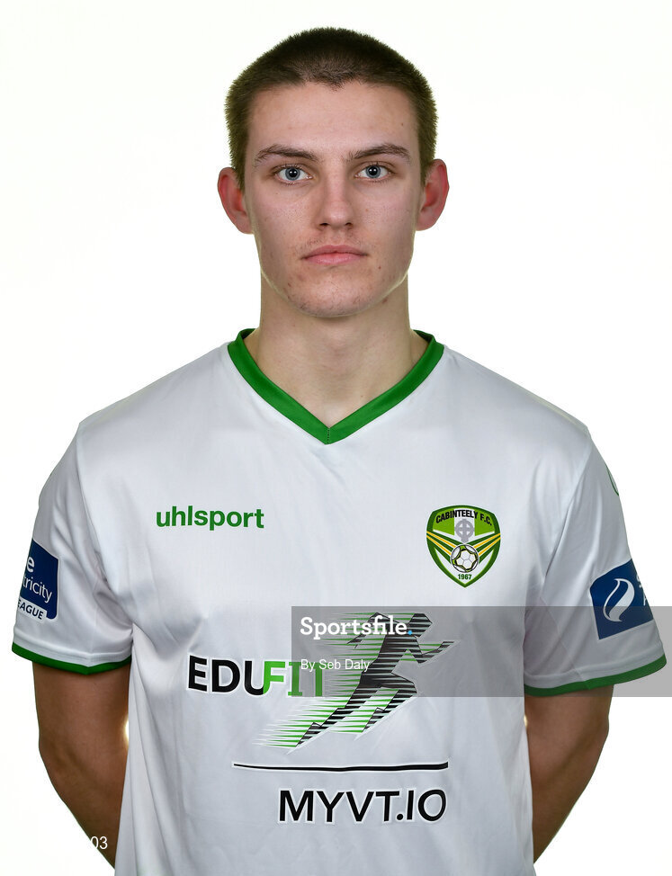 12 February 2020; Zak O’Neill during a Cabinteely squad portraits session at Stradbrook Road in Blackrock, Dublin. Photo by Seb Daly/Sportsfile