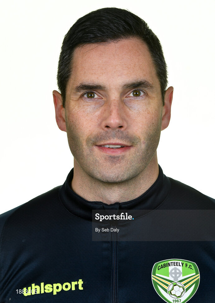 12 February 2020; First team coach Graham O’Hanlon during a Cabinteely squad portraits session at Stradbrook Road in Blackrock, Dublin. Photo by Seb Daly/Sportsfile