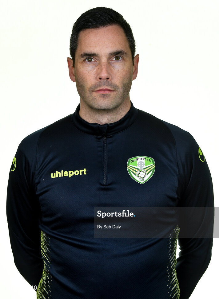 12 February 2020; First team coach Graham O’Hanlon during a Cabinteely squad portraits session at Stradbrook Road in Blackrock, Dublin. Photo by Seb Daly/Sportsfile