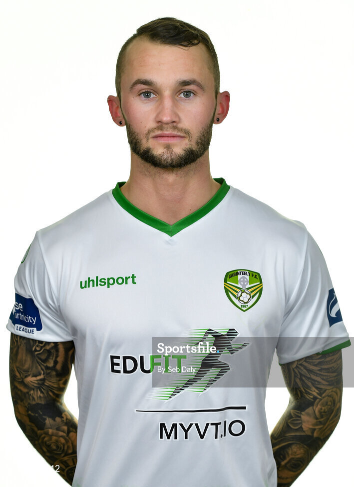 12 February 2020; Daniel Blackbyrne during a Cabinteely squad portraits session at Stradbrook Road in Blackrock, Dublin. Photo by Seb Daly/Sportsfile