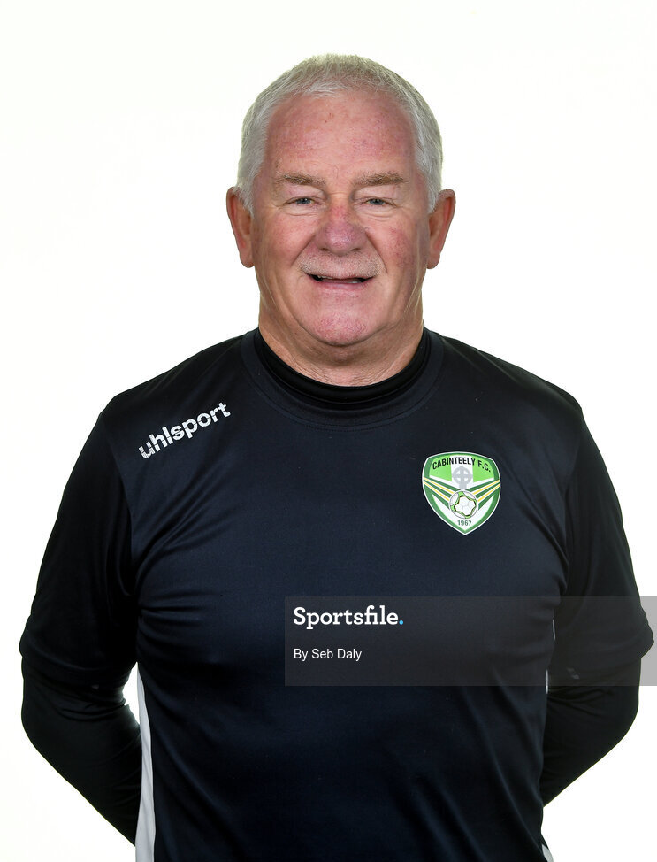 12 February 2020; Director of Football and First Team Manager Pat Devlin during a Cabinteely squad portraits session at Stradbrook Road in Blackrock, Dublin. Photo by Seb Daly/Sportsfile