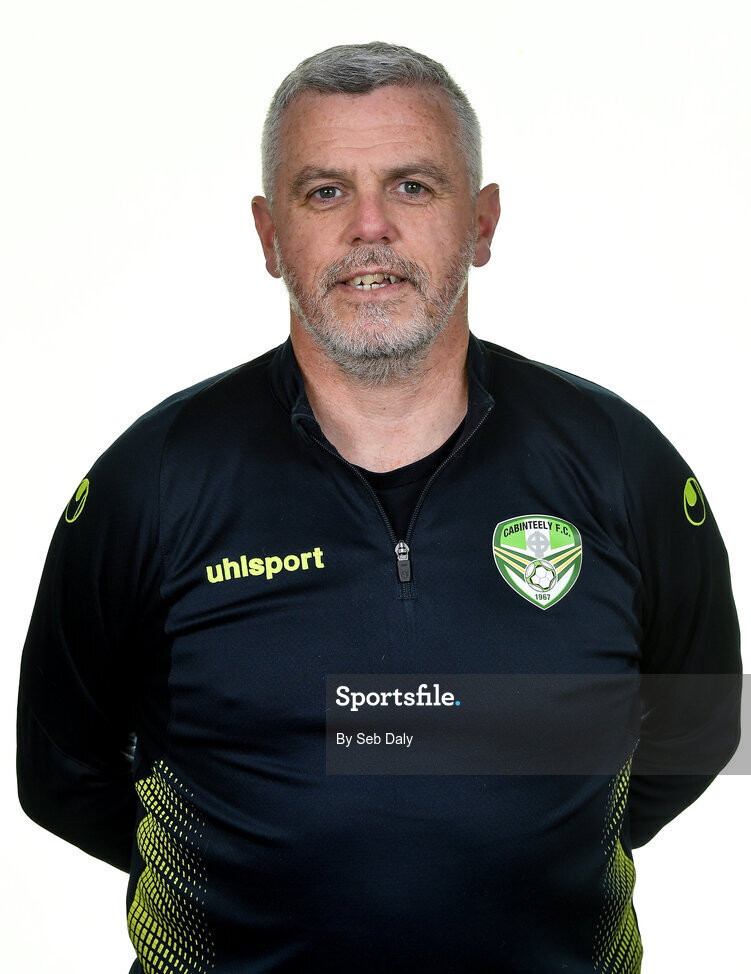 12 February 2020; Coach Alan Dodd during a Cabinteely squad portraits session at Stradbrook Road in Blackrock, Dublin. Photo by Seb Daly/Sportsfile