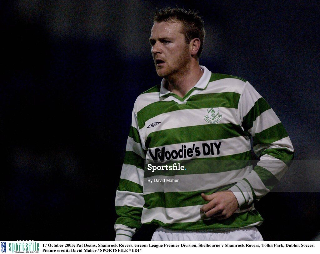 17 October 2003; Pat Deans, Shamrock Rovers. eircom League Premier Division, Shelbourne v Shamrock Rovers, Tolka Park, Dublin. Soccer. Picture credit; David Maher / SPORTSFILE *EDI*