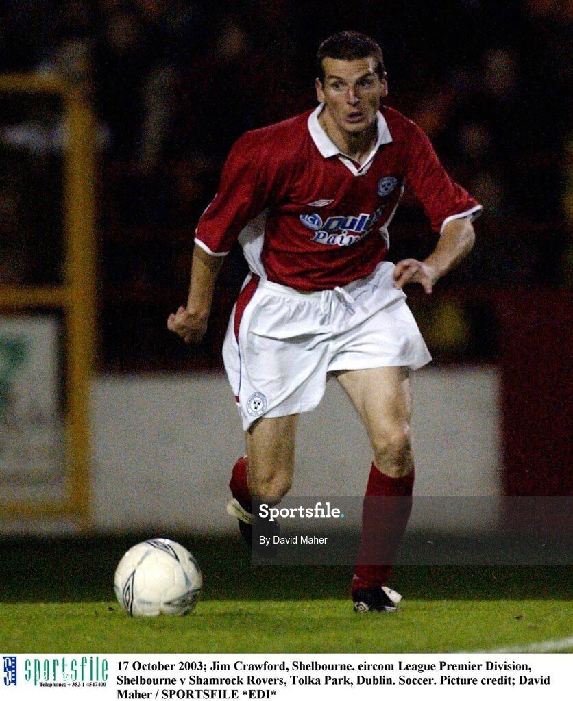 17 October 2003; Jim Crawford, Shelbourne. eircom League Premier Division, Shelbourne v Shamrock Rovers, Tolka Park, Dublin. Soccer. Picture credit; David Maher / SPORTSFILE *EDI*