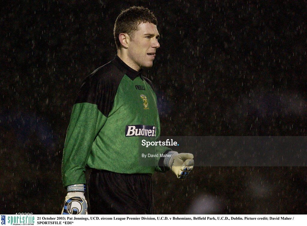 21 October 2003; Pat Jennings, UCD. eircom League Premier Division, U.C.D. v Bohemians, Belfield Park, U.C.D., Dublin. Picture credit; David Maher / SPORTSFILE *EDI*