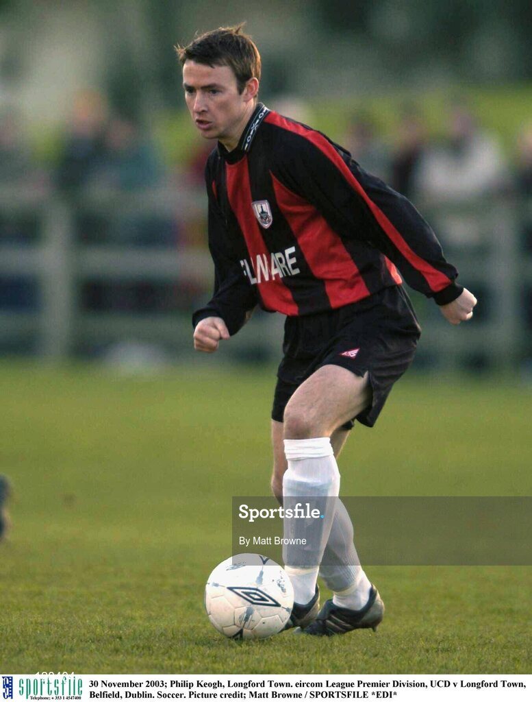 30 November 2003; Philip Keogh, Longford Town. eircom League Premier Division, UCD v Longford Town, Belfield, Dublin. Soccer. Picture credit; Matt Browne / SPORTSFILE *EDI*