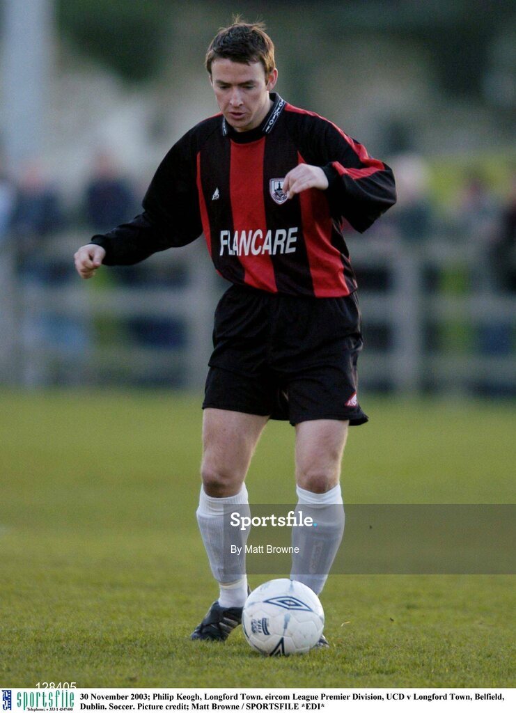 30 November 2003; Philip Keogh, Longford Town. eircom League Premier Division, UCD v Longford Town, Belfield, Dublin. Soccer. Picture credit; Matt Browne / SPORTSFILE *EDI*