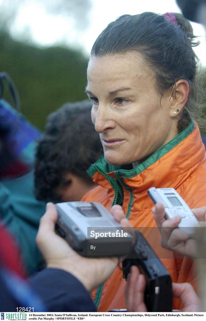 14 December 2003; Sonia O'Sullivan, Ireland. European Cross Country Championships, Holyrood Park, Edinburgh, Scotland. Picture credit; Pat Murphy / SPORTSFILE *EDI*
