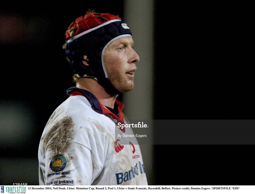 12 December 2003; Neil Doak, Ulster. Heineken Cup, Round 2, Pool 1, Ulster v Stade Francais, Ravenhill, Belfast. Picture credit; Damien Eagers / SPORTSFILE *EDI*
