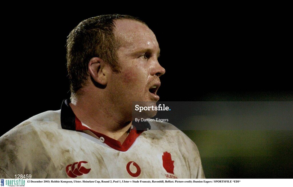 12 December 2003; Robbie Kempson, Ulster. Heineken Cup, Round 2, Pool 1, Ulster v Stade Francais, Ravenhill, Belfast. Picture credit; Damien Eagers / SPORTSFILE *EDI*