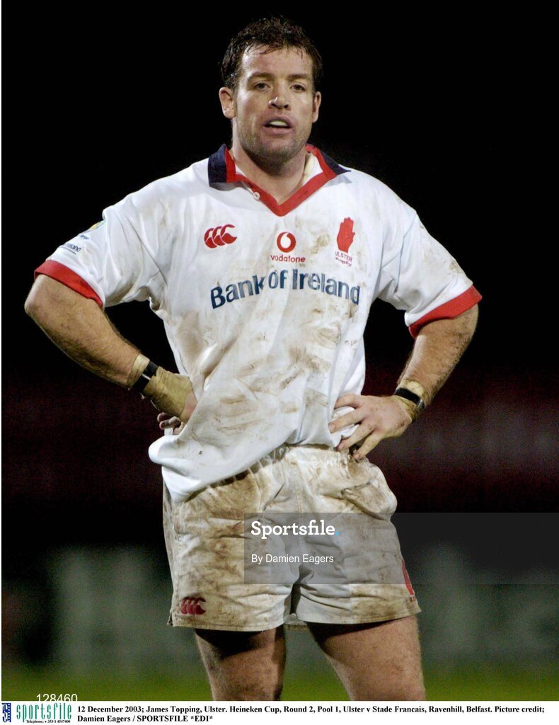 12 December 2003; James Topping, Ulster. Heineken Cup, Round 2, Pool 1, Ulster v Stade Francais, Ravenhill, Belfast. Picture credit; Damien Eagers / SPORTSFILE *EDI*